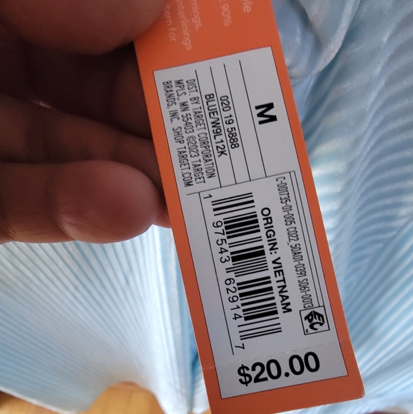 COLSIE from Target..2 piece set Pajama Top with Jacket. Size M. Lt. Blue. NWT* - Picture 3 of 7